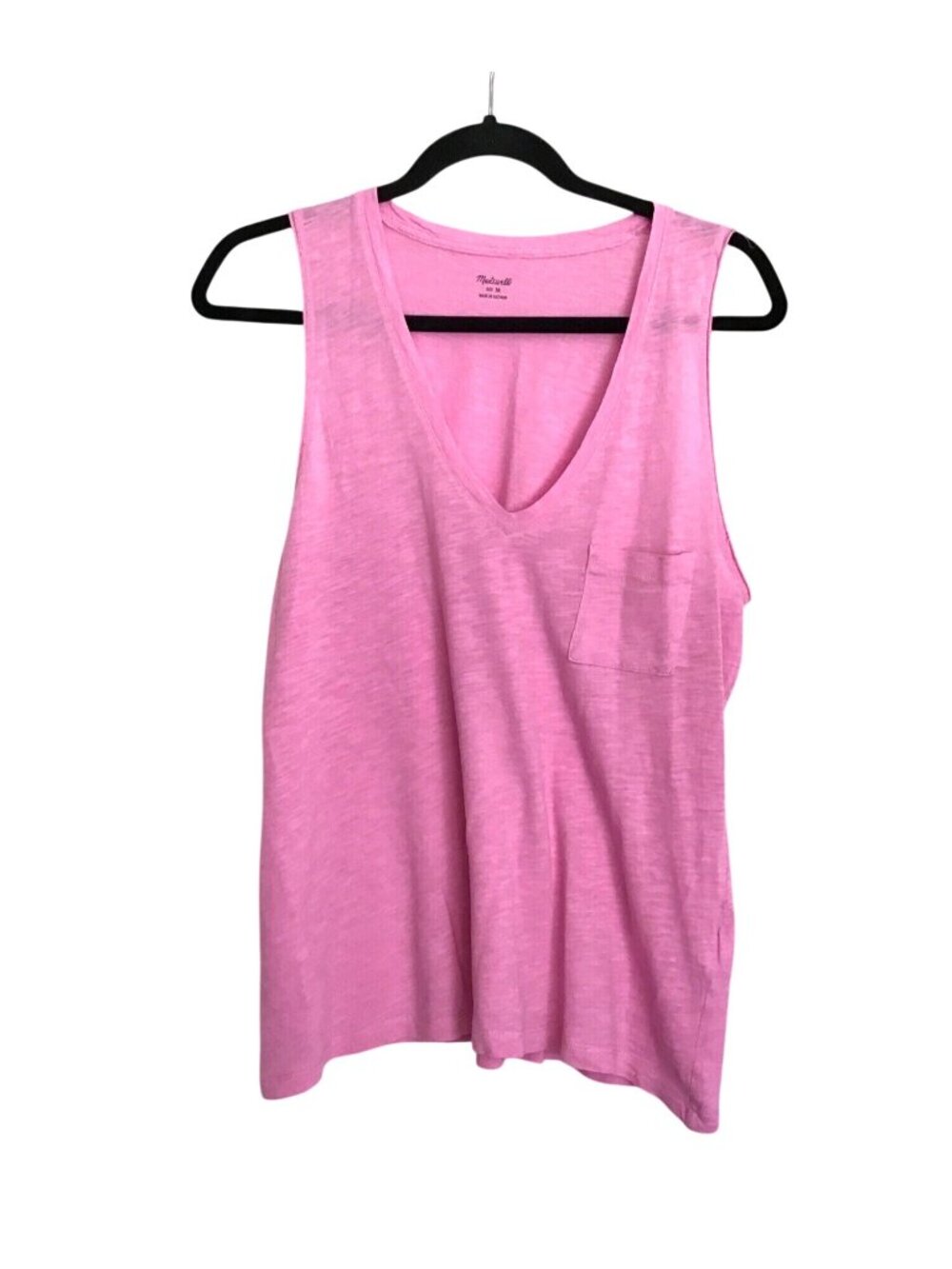 MADEWELL- WOMENS V-NECK LIGHT WEIGHT TANK TOP SIZE MEDIUM